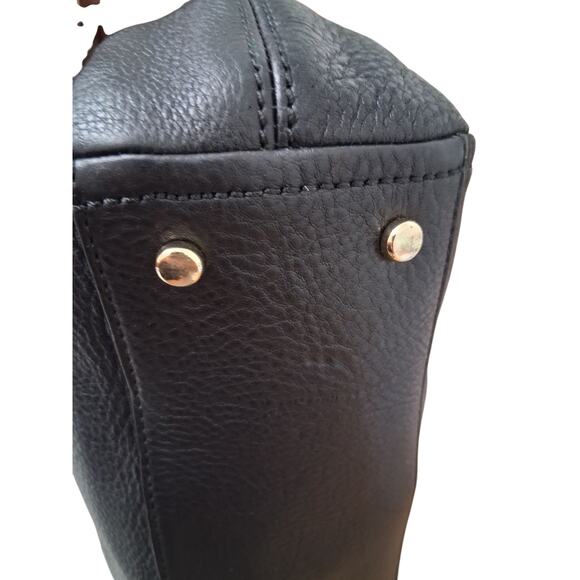 Kate Spade Women's Black Pebbled Leather Kori Luxury Handbag Prep Casual Career - Picture 8 of 12